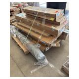 Butcher Block, Electric Fireplace, Mirror