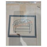 Cream Emma Button Tuft Loveseat