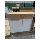 33" white wall cabinet