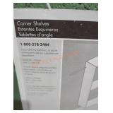 White Corner Shelf Assembly Required