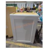 33" white wall cabinet