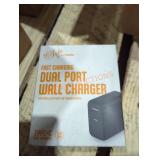 1 fast charging dual port wall charger