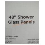48" Shower Glass Panel