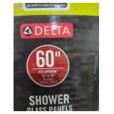 60" Shower Glass Panel