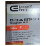 12 Pack Retrofit Recessed Kit