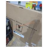 Glass Fireplace Screen