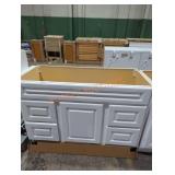 48" white bathroom vanity base
