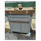 32" gray bathroom vanity