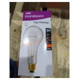 1 feit electric incandescent bulb