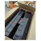 American home black mailbox post