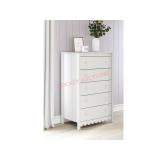 Ashley Five Drawer Chest, White