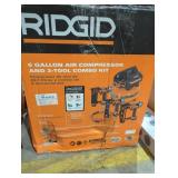 RIDGID 6 Gal. Air Compressor & 3 Tool Combo Kit