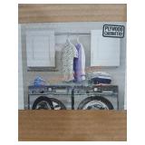 Cabinet And Pole Set Adjustable 58"-76" White