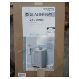 24" Vanity With Top Pearl Gray