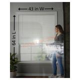 43"ï¿½64" White 1" Cordless Vinyl Blind