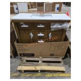 42" x 34.5" x 22" Vanity With Granite Sink Top