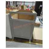 36" gray cabinet base