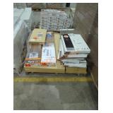 Skid Assorted Vinyl Tiles and Wood Flooring