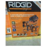 RIDGID 6Gal. Air Compressor & 3 Tool Combo Kit