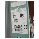 Jeld wen 32" x 80" left hand interior door