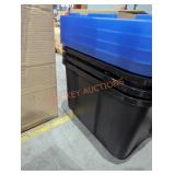 4 11.5 gal totes with lids