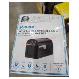 Architectural mailboxes satin black mailbox