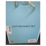 Cotton sheet set queen beige