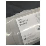 50x70 12lbs Weighted Blanket Gray - Room Essential