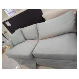 Wayfair Aqua Sofa, Missing Left Side Arm,
