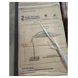 Chili red canopy umbrella 8 ft