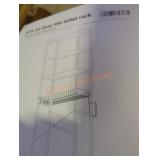 Over the toilet rack