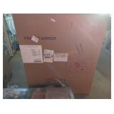 30" x 36" Matte Black Wall Mirror