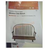 Carolina Windsor Oak Bench