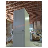 White stand up pantry cabinet