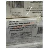 6 boxes white oak flooring 186.54 sq ft