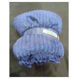 Navy Blue Throw Blanket, Size Unknown