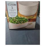 Trudeau 3PC Porcelain Serving Bowl Set