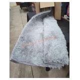 Gray Area Rug, Size Unknown