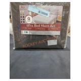 Jessy Home 4PC Bed Sheet Set, Dark Gray