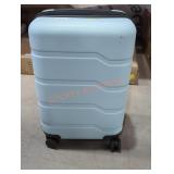 Light Blue Rolling Suitcase