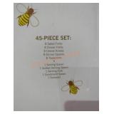 Wallace gold accent 45 PC set