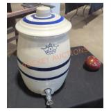 Robinson Ransbottom blue crown stoneware cooler