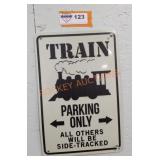 Train Parking Only Sign