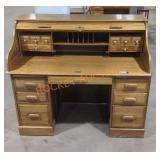 Solid Oak Rolltop Desk
