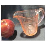Strawberry Depression Glass Pitcher