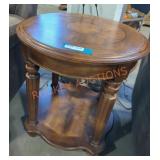 Wooden Round End Table
