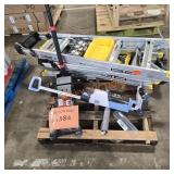 Gorilla ladder, shark sweeper(broken),husky jack