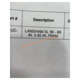 Frameless Sliding Shower Door 56-60IN.x80IN.