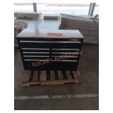 Husky 46in multi drawer black workbench bench