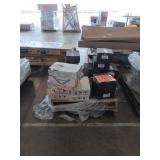 white 2in x 12in tile and white angle tile